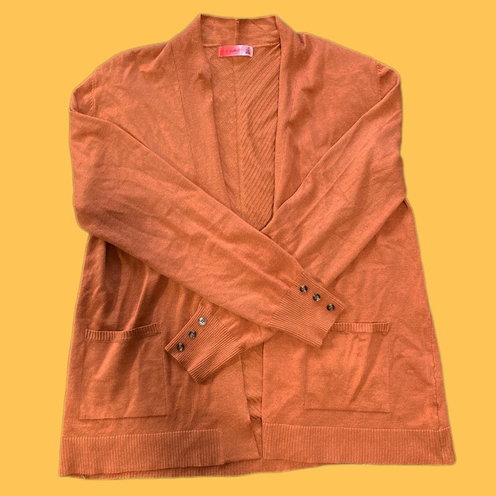 Fall Orange “Love Scarlett” Cardigan